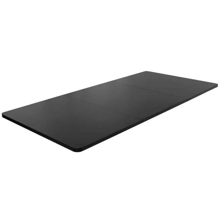 59-Inch Black Particle Board Sit-Stand Desk Top
