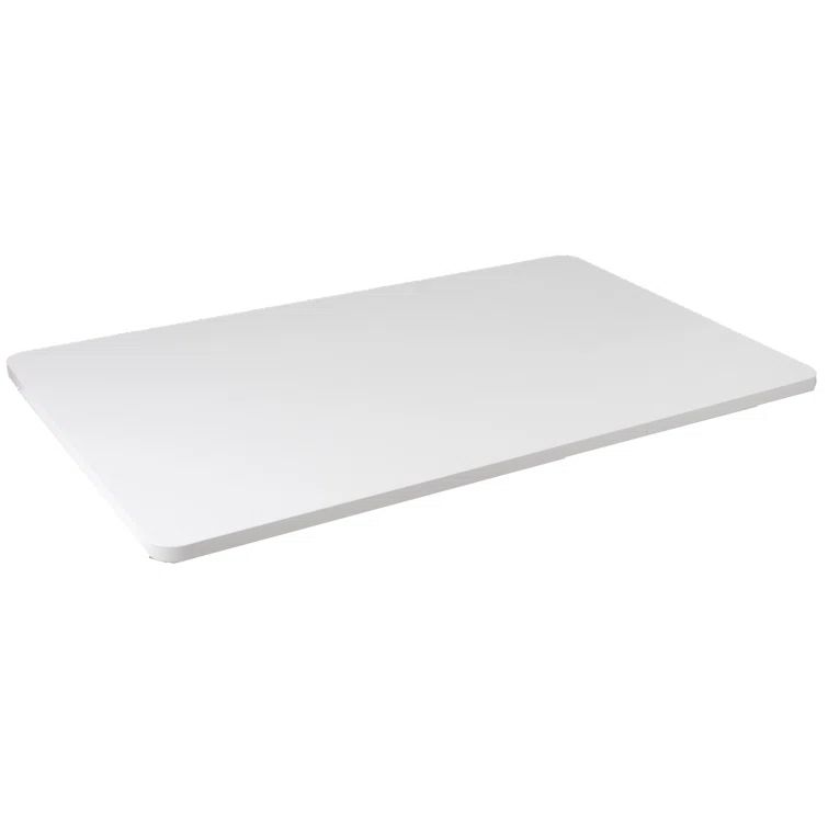 White 60 x 24 Inch Particle Board Table Top for Adjustable Desk Frames