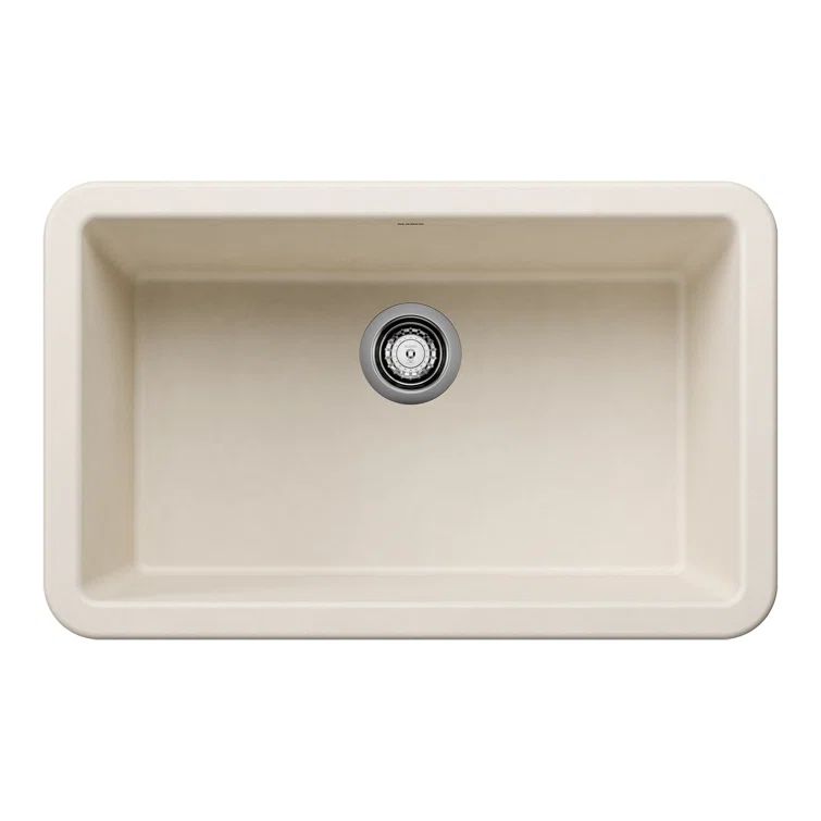 Soft White Granite Composite Farmhouse Apron-Front Sink, 30"