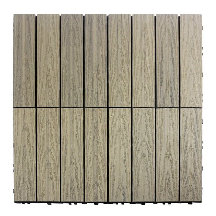 Roman Antique Elm Composite Interlocking Deck Tile 12" x 12"