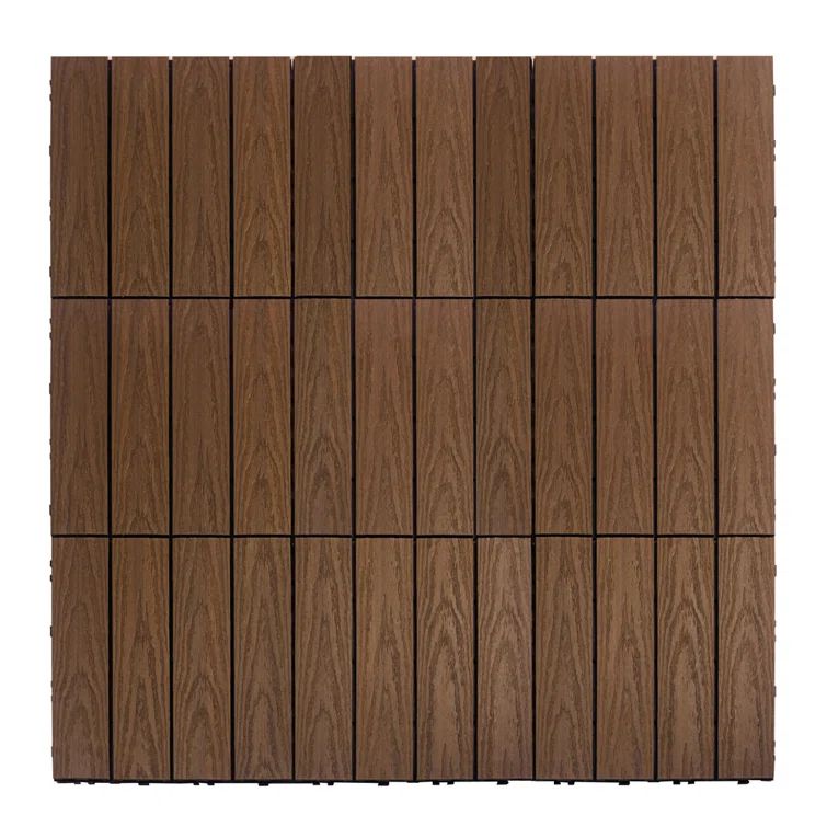 Brazilian Ipe Composite 12" x 12" Interlocking Deck Tile