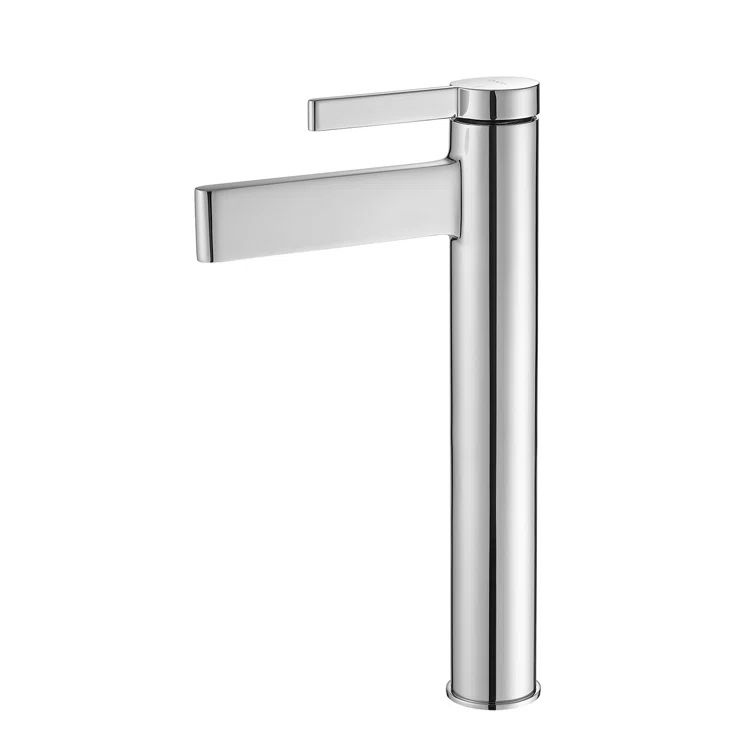 Polished Chrome Single-Handle Bathroom Faucet