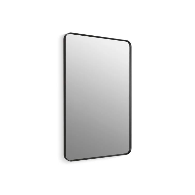 Matte Black 45" x 30" Rectangular Bathroom Vanity Mirror