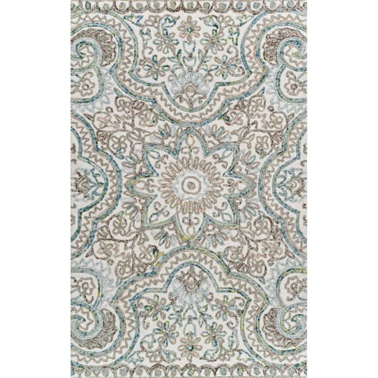 Ivory Handmade Wool Tufted Runner Rug 30'' x 96''