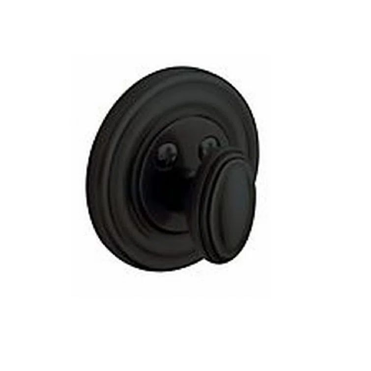 Satin Black Round Universal Handing Exterior Deadbolt