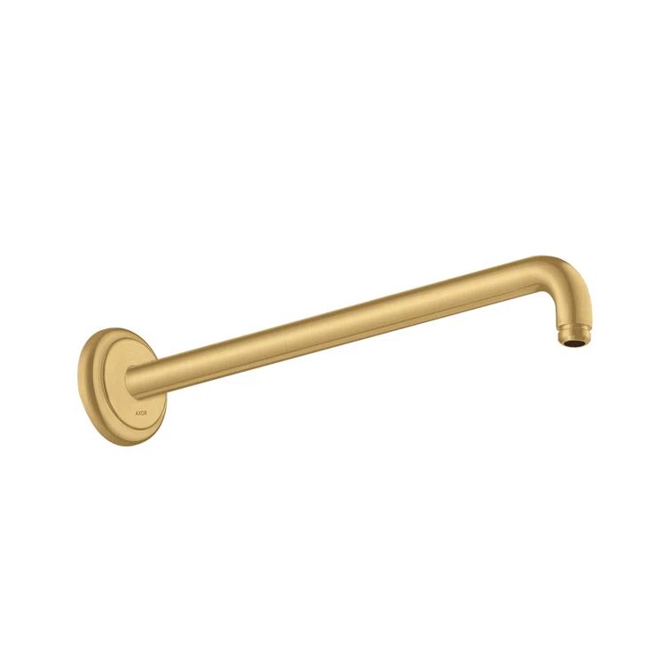 Brushed Gold Optic Wall-Mounted Shower Arm 15"