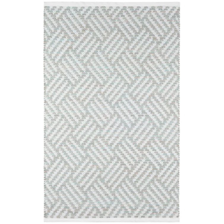 Ocean Stripe Handwoven Synthetic 10' x 14' Indoor/Outdoor Rug