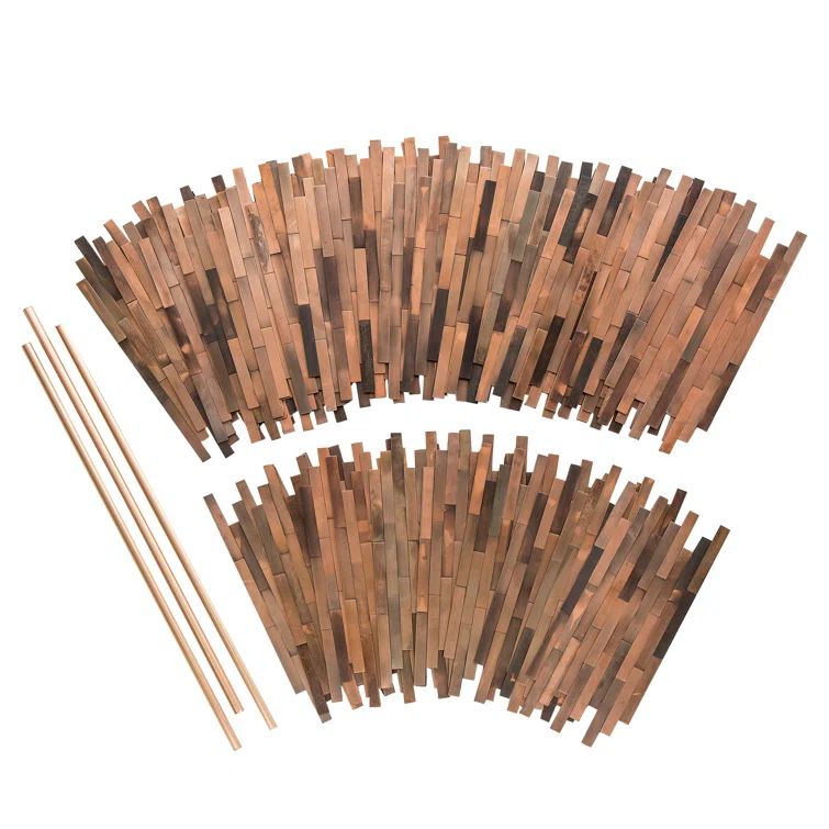 Aged Copper Peel & Stick Distressed Metal Wall Panels Kit