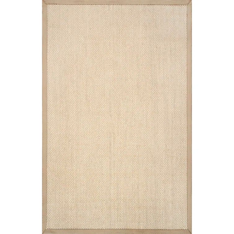 Bucolic Handmade Sisal and Cotton 3' x 5' Natural Area Rug