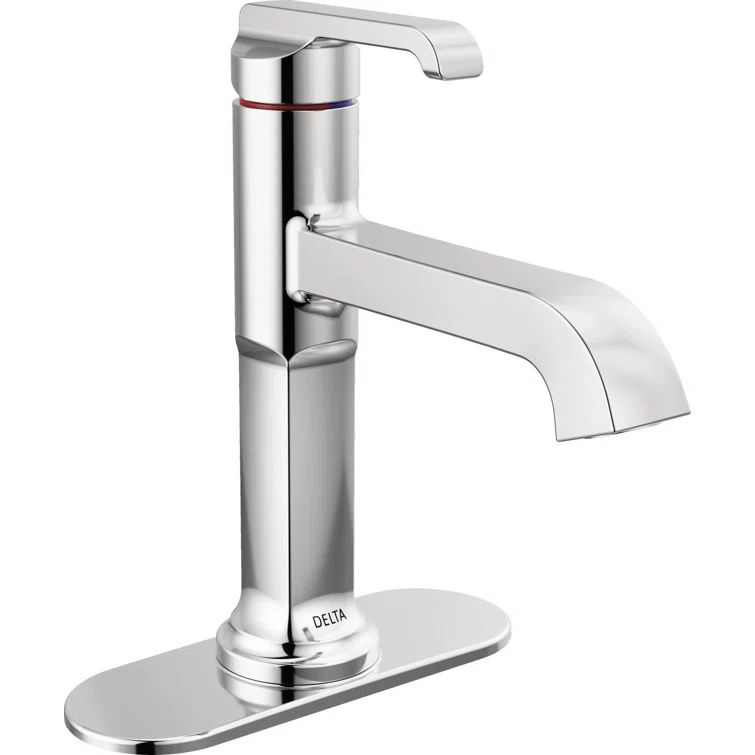 Tetra Polished Chrome Single Handle Bathroom Faucet