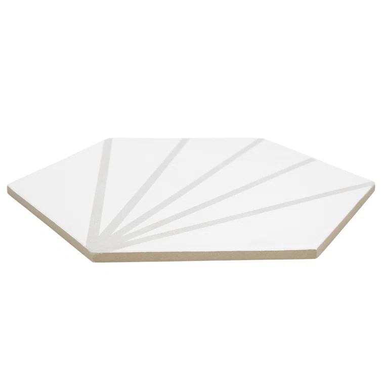 Light Gray Matte Porcelain Hexagon Tile with Water Protection