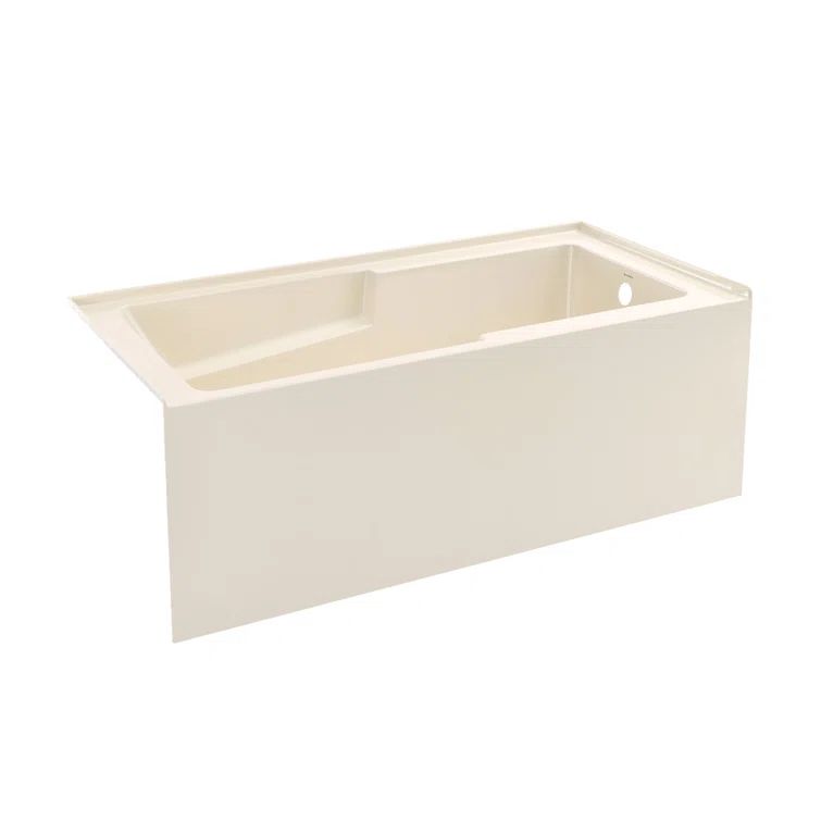 Voltaire 60" Bisque Acrylic Alcove Bathtub with Apron
