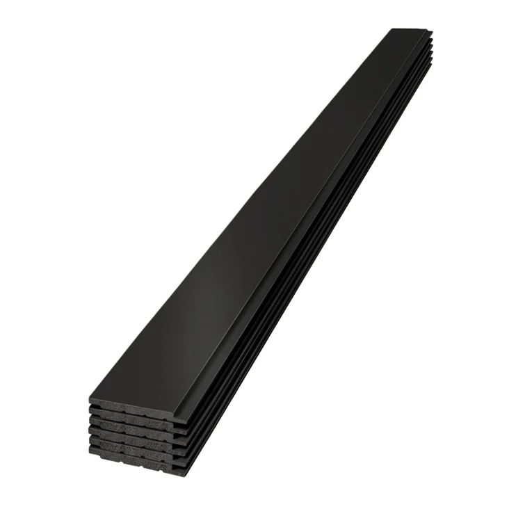 Midnight Black Smooth Pine Shiplap Panels, 96'' x 5.25''