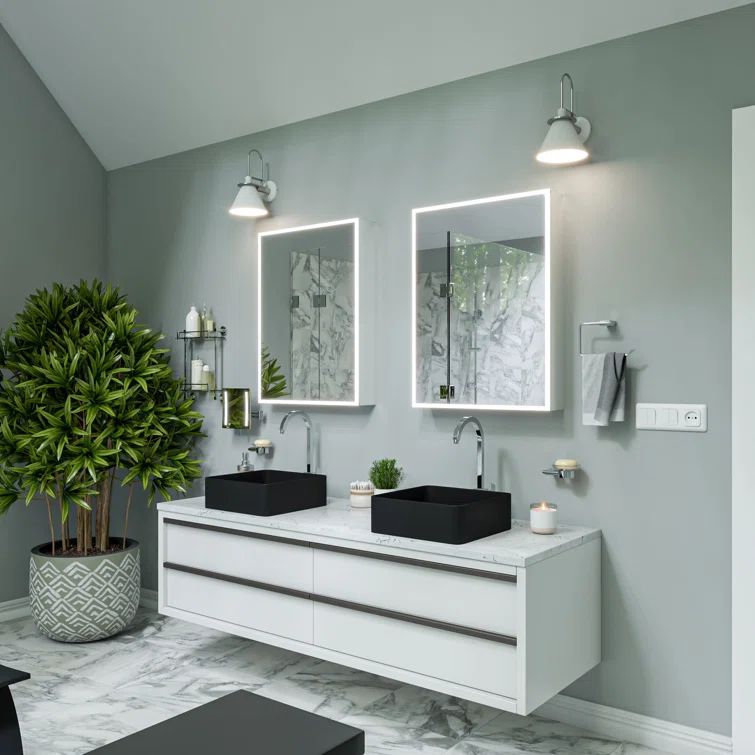 Polished Chrome 6-Piece Modern Bathroom Accessory Set