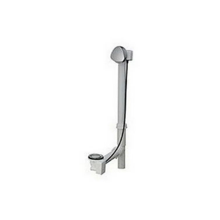 Elegant Chrome 3" Pop-Up Tub Drain with Overflow in Silver
