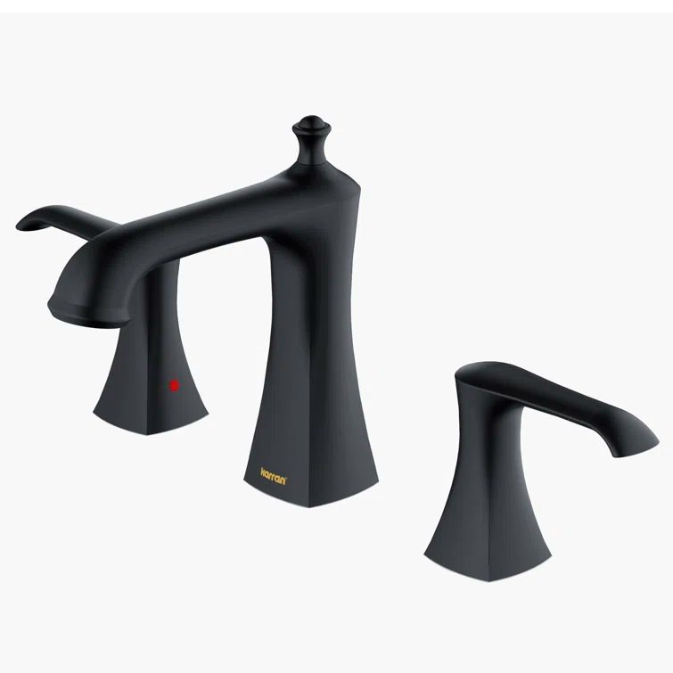 Woodburn Matte Black 2-Handle Widespread Bathroom Faucet