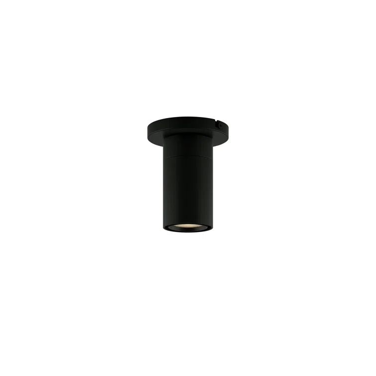 Black Aluminum LED Cylinder Surface Mount Light