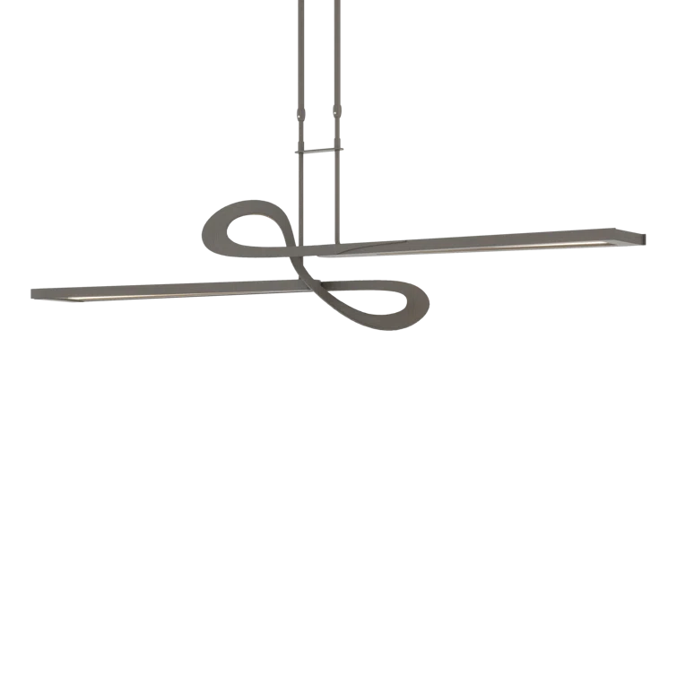 Dark Smoke Modern LED Kitchen Island Pendant