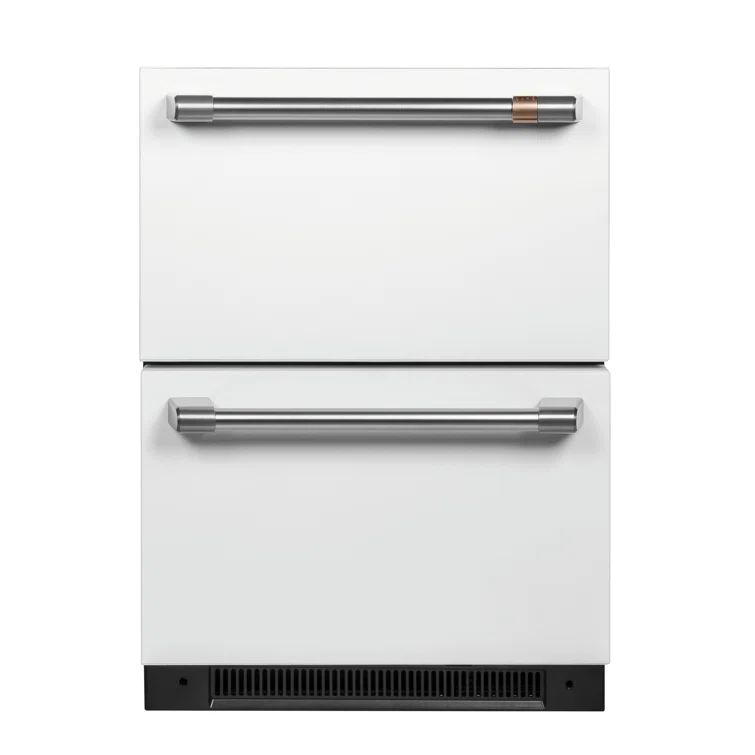 5.7 Cu. Ft. Matte White Stainless Steel Undercounter Refrigerator