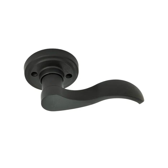 Matte Black Right-Handed Door Lever Handle