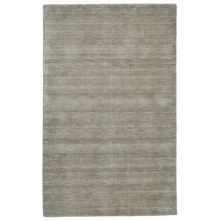 Gray Hand-Tufted Wool Runner Rug 2'6" x 8'
