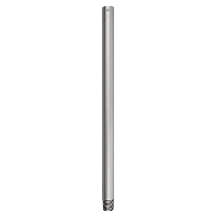 18-inch Satin Steel Ceiling Fan Extension Downrod
