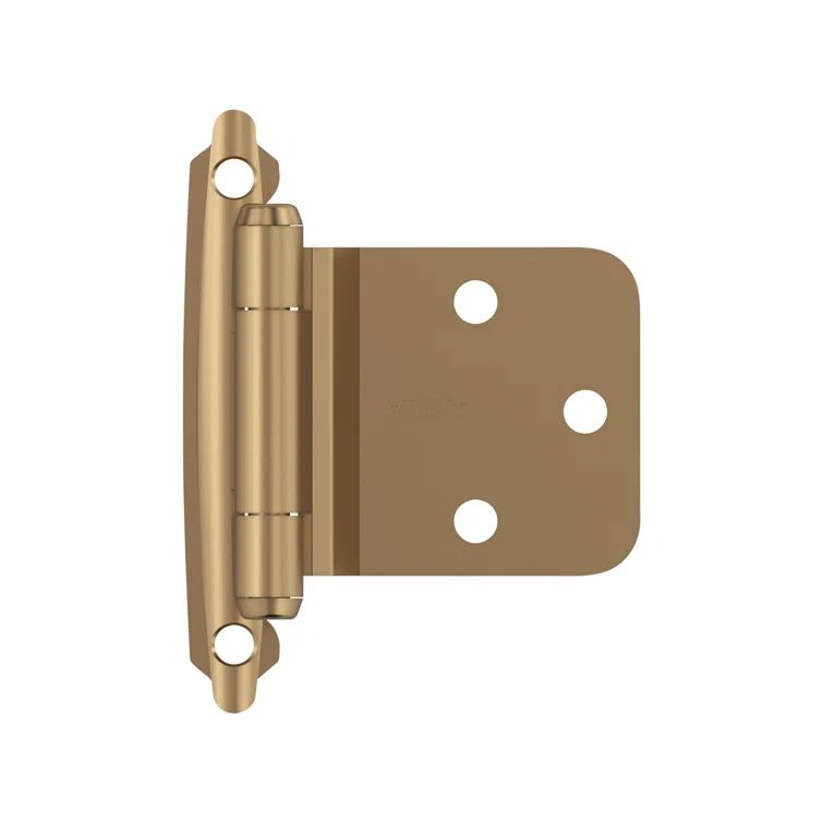 Champagne Bronze Variable Overlay Self Closing Cabinet Hinges