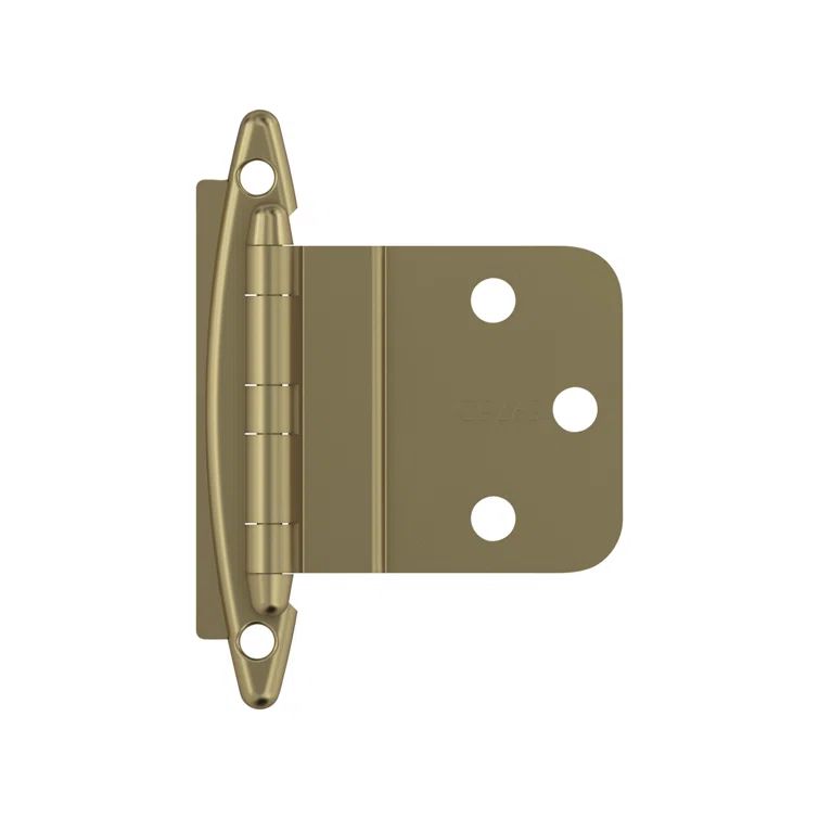 Golden Champagne 3/8 Inch Inset Cabinet Hinge