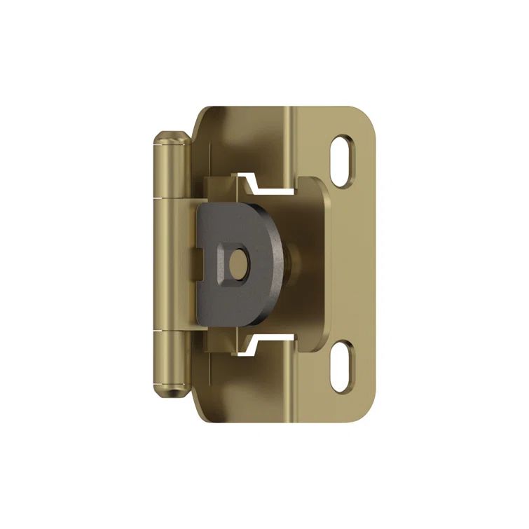 Golden Champagne Self-Closing Overlay Cabinet Hinges