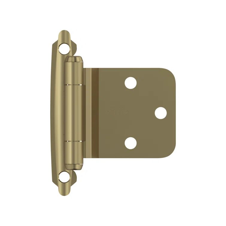 Golden Champagne Variable Overlay Self Closing Cabinet Hinges