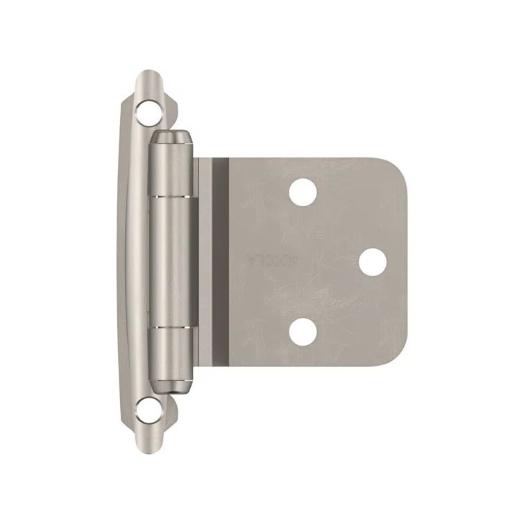 Satin Nickel Variable Overlay Self Closing Cabinet Hinge