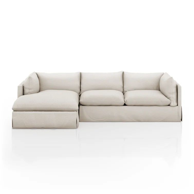Valley Nimbus Linen-Blend Track Arm L-Sectional Sofa