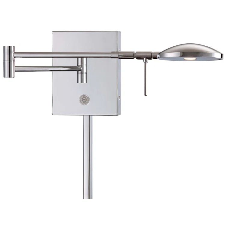 Chrome Swing Arm Dimmable LED Wall Sconce