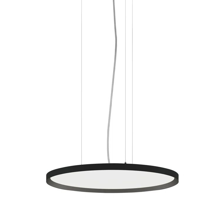 Apollo Black Aluminum 24" LED Pendant Light