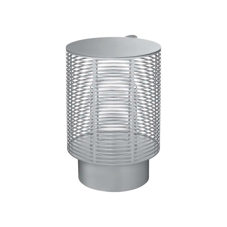 Olea Silver Glass Hanging Lantern Candle Holder