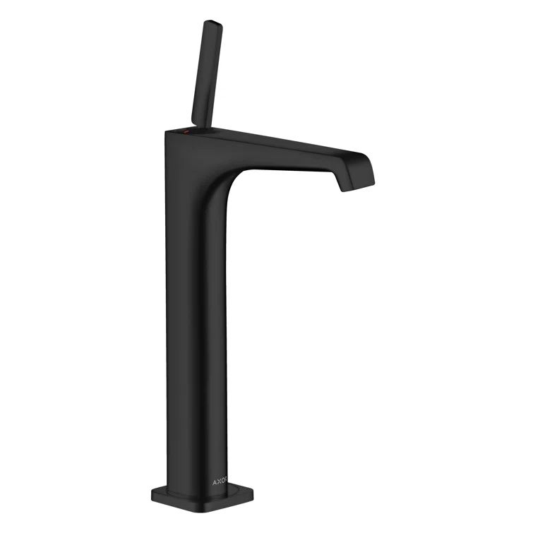 Matte Black Single-Hole Single-Handle Bathroom Faucet