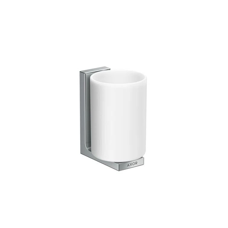 Chrome Rectangular Toothbrush Holder