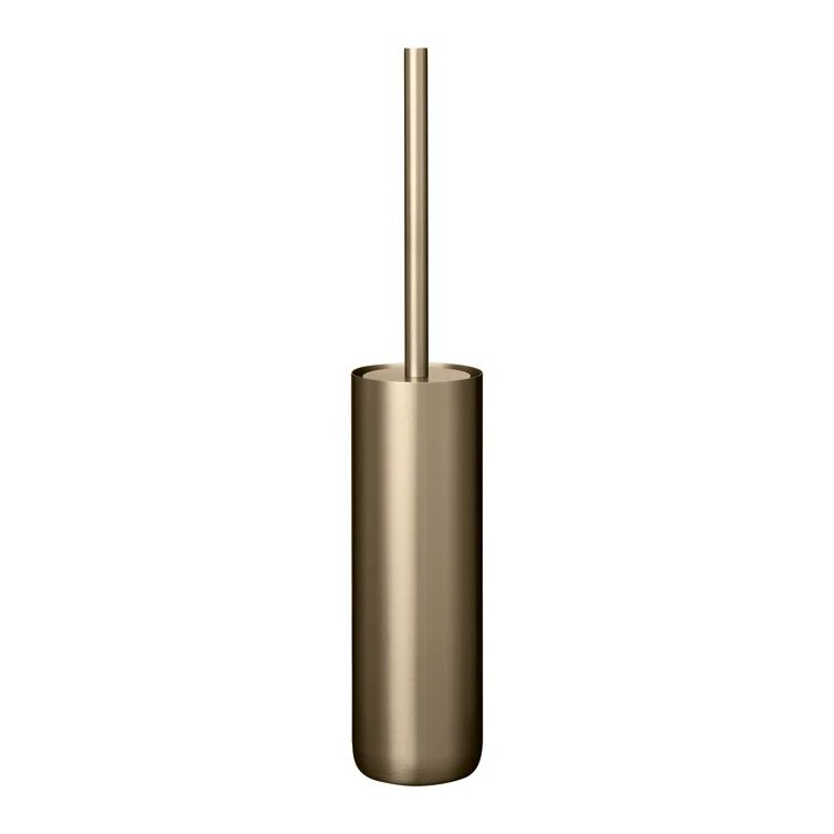 Brass Metallic 19" Stainless Steel Toilet Brush and Holder