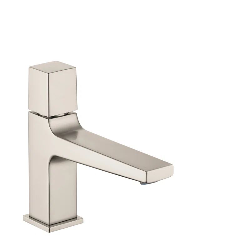 SleekFlow Brushed Nickel Single Hole Modern Bathroom Faucet