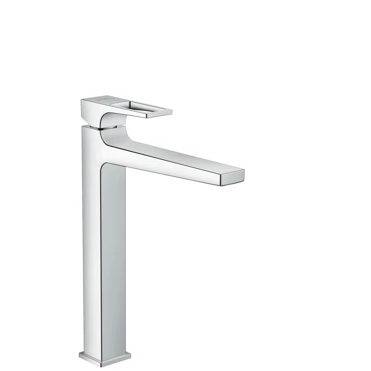 Sleek European Chrome Single Hole Vessel Bathroom Faucet