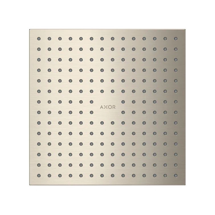 Brushed Nickel Square Ceiling Mounted Rain Shower Head