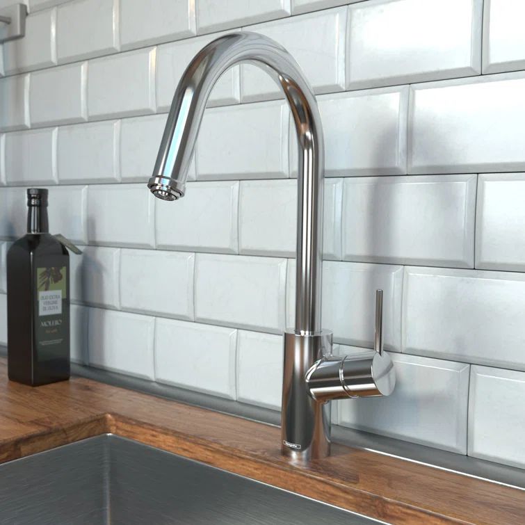 Talis S² 16" Modern Chrome Pull-Down Kitchen Faucet with Spray