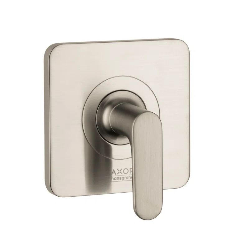 Brushed Nickel Modern Lever Shower Trim