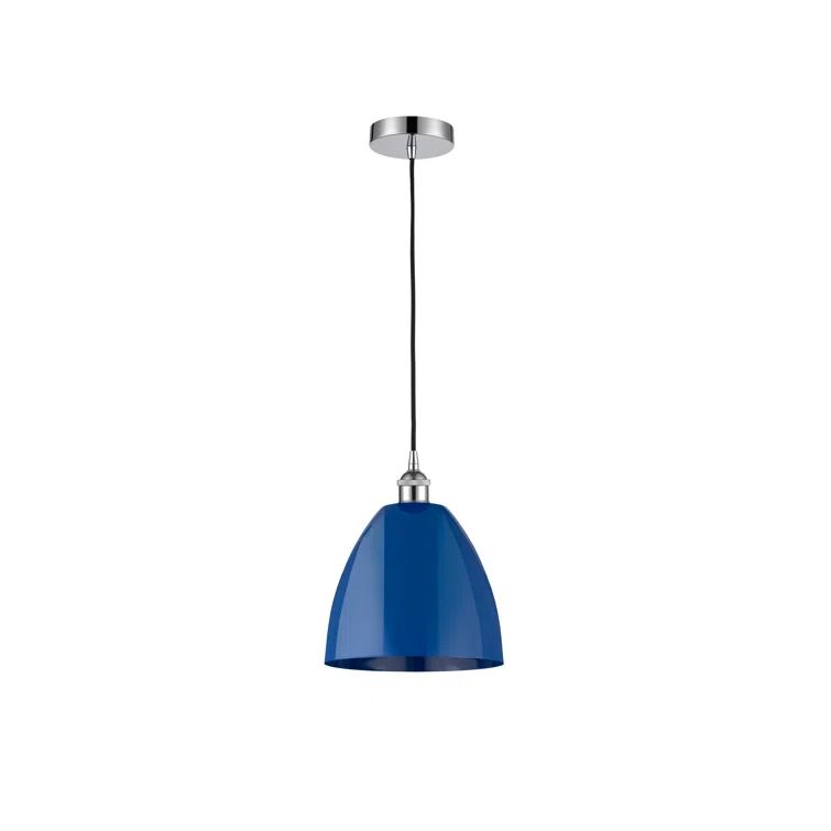 Edison Mini Pendant in Polished Chrome with Versatile Glass Shade