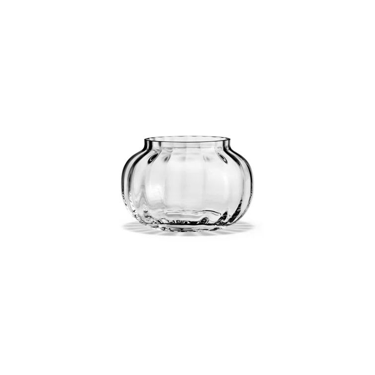 Clear Glass Primula Tealight Candle Holder