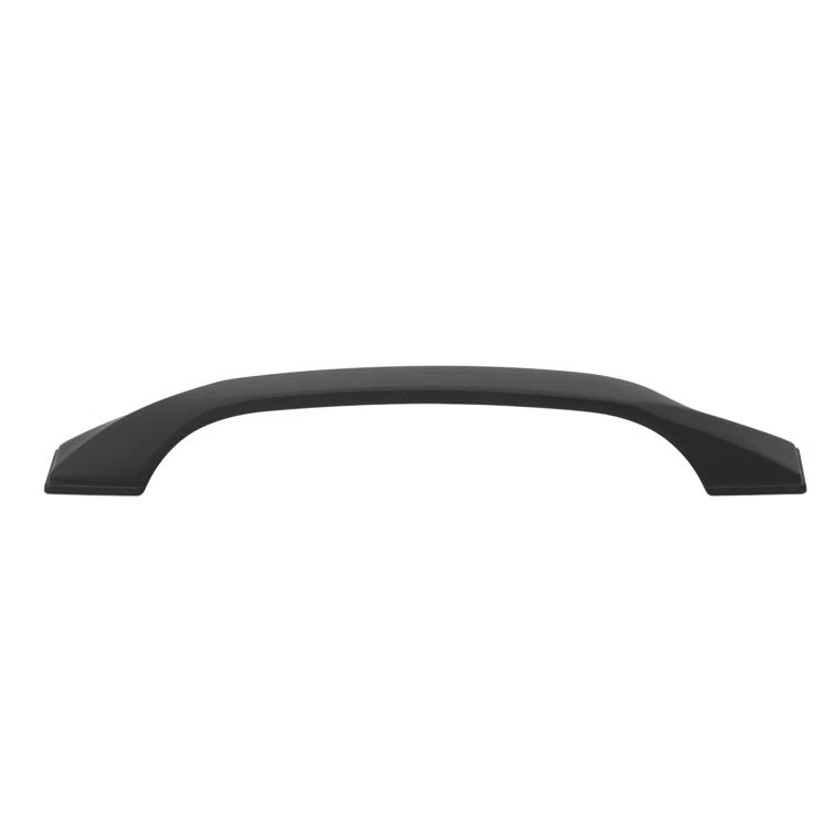 Matte Black Twisted Zinc Alloy Bar Pull with Mounting Hardware