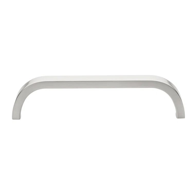 Satin Nickel 5-1/4 inch Curved Cabinet Bar Pull