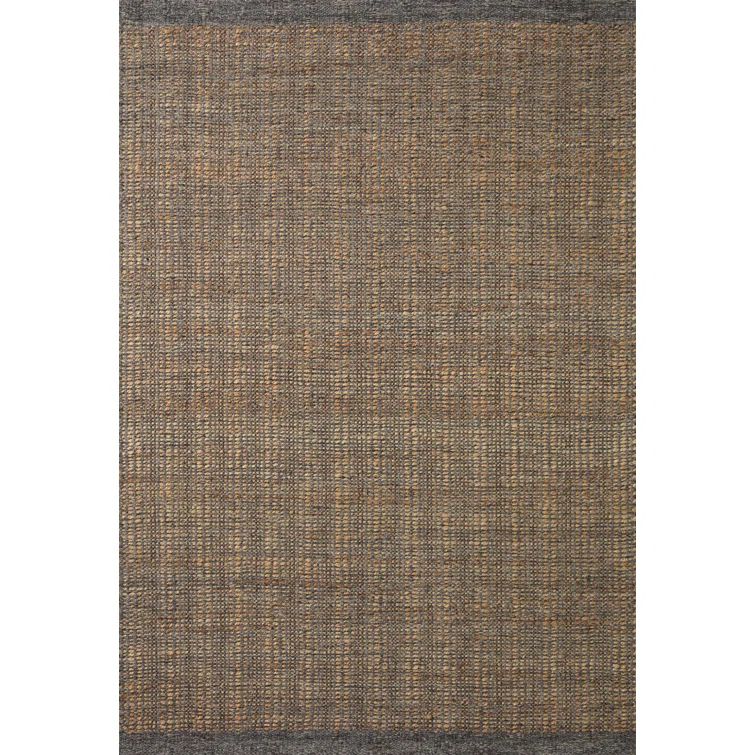Cornwall Charcoal and Natural Wool Stripe Area Rug 9'-3" x 13'