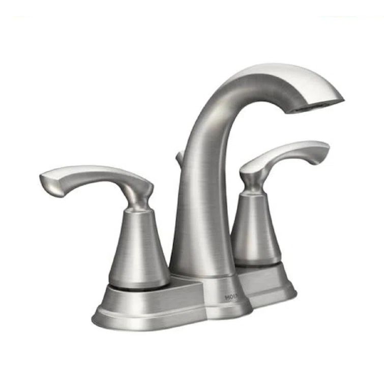 Tiffin Brushed Nickel High Arc Lever Bathroom Faucet