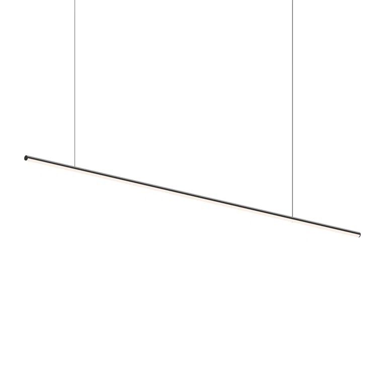 Fino Satin Black and Chrome LED Indoor/Outdoor Pendant Light